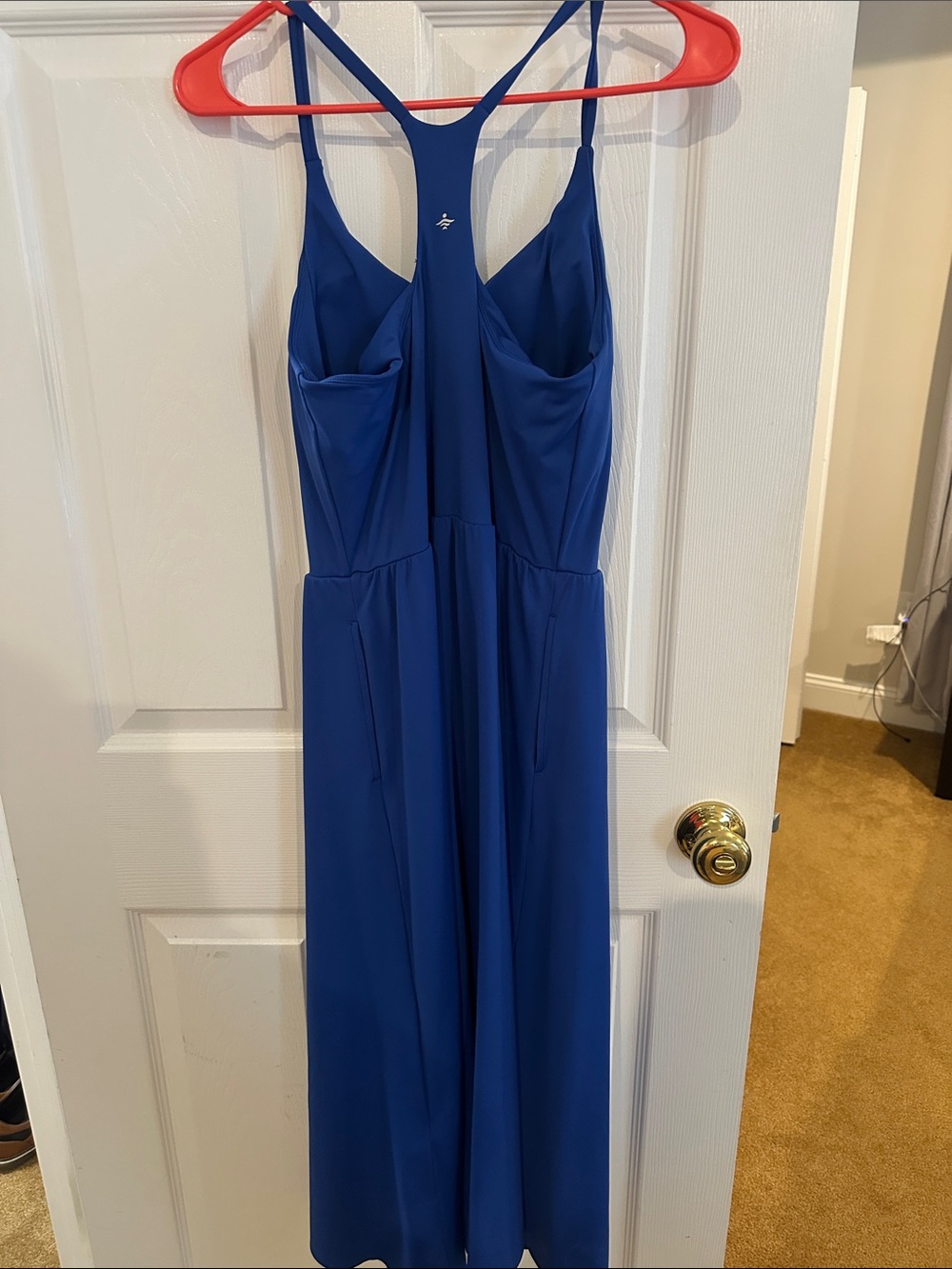HALARA Royal Blue Midi Dress with Racerback - Picture 3 of 3